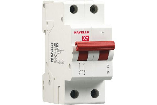 Havells X7 Isolator DP 40A Double Pole DHMYIDPX040 | Industrial & Commercial Circuit Isolation Switch