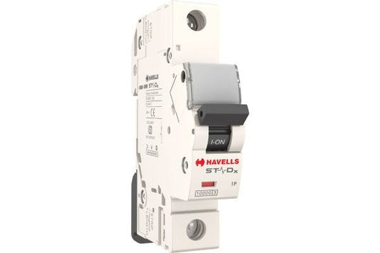 Havells SP C Curve MCB 6A Single Pole DHMZCSPF006 | Motor & Inductive Load Circuit Protection
