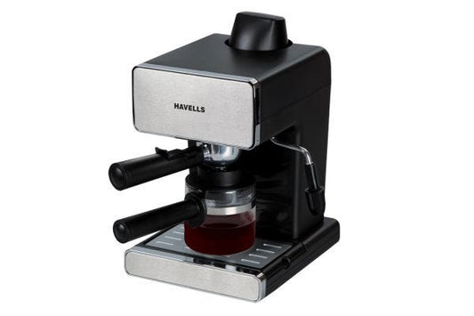 Havells Donato Coffee Maker GHBCMAKS080 900W 1L | Espresso & Cappuccino Maker with Detachable Drip Tray