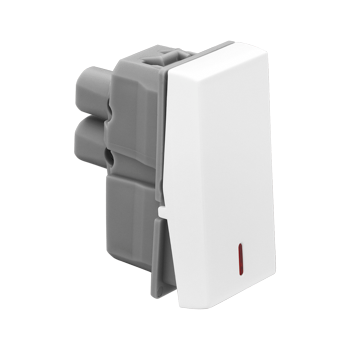 Legrand Allzy Switch 6A 1Way with Indicator 1Module White - 681102