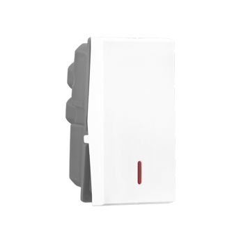 Legrand Allzy Switch 6A 1Way with Indicator 1Module White - 681102