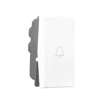 Legrand Allzy Bell Push 6A 1Way 1Module White - 681109