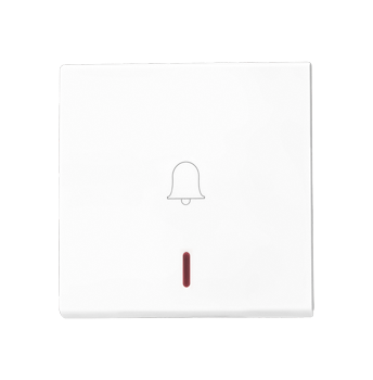 Legrand Allzy Bell Push 6A 1Way with Indicator 2Module White - 681114