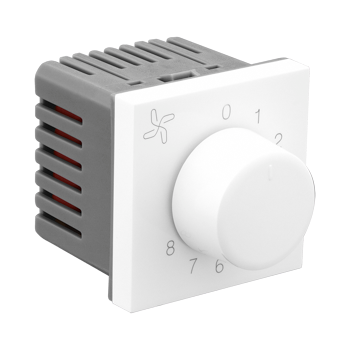 Legrand Allzy Fan Regulator 8-step 2Module White - 681142