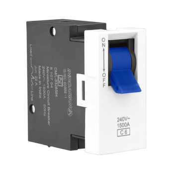 Legrand Allzy MCB SP C Curve 6A 240V 1Module White - 681156