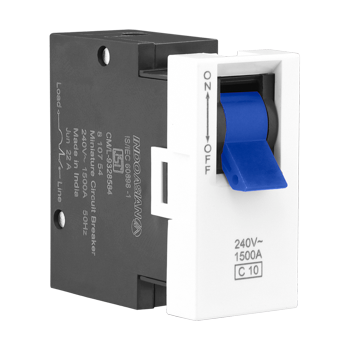 Legrand Allzy MCB SP C Curve 10A 240V 1Module White - 681157