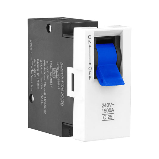 Legrand Allzy MCB SP C Curve 25A 240V 1Module White - 681160