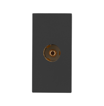 Legrand Allzy TV Socket Matt Black 1Module - 681233
