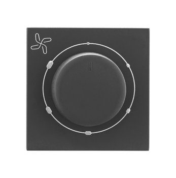 Legrand Allzy Fan Regulator Matt Black 360° 2Module - 681241