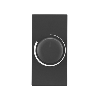Legrand Allzy Rotary Dimmer Matt Black 400W 1Module - 681243