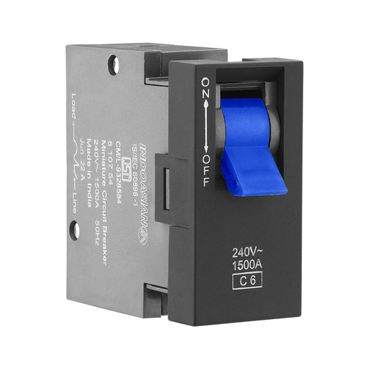 Legrand Allzy MCB SP C Curve Matt Black 6A 240V 1Module - 681256