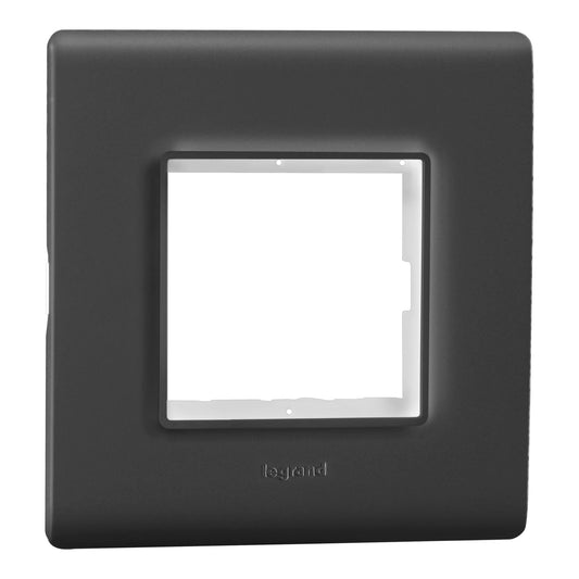 Legrand Allzy Plate & Frame Matt Black 2Module - 681312