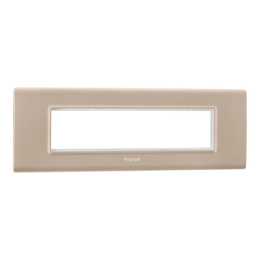 Legrand Allzy Plate & Frame Aluminium Champagne 8Module - 681349