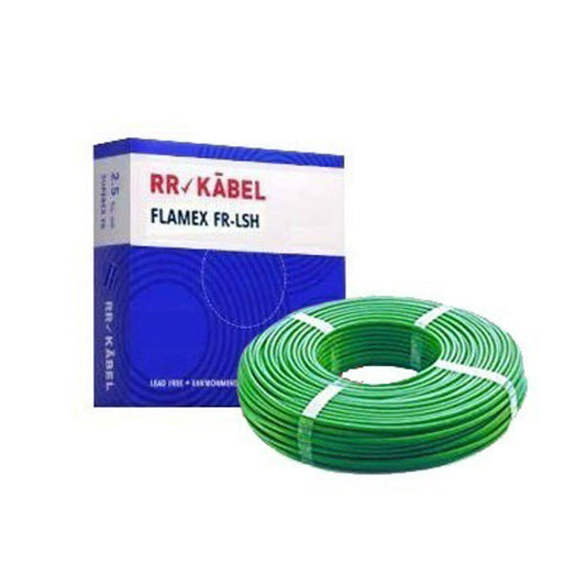 RR Kabel 1 Core 1.5 SQMM FRLS Cable – Green – 200 Mtr (RR1C1.5FRLSGREEN200)