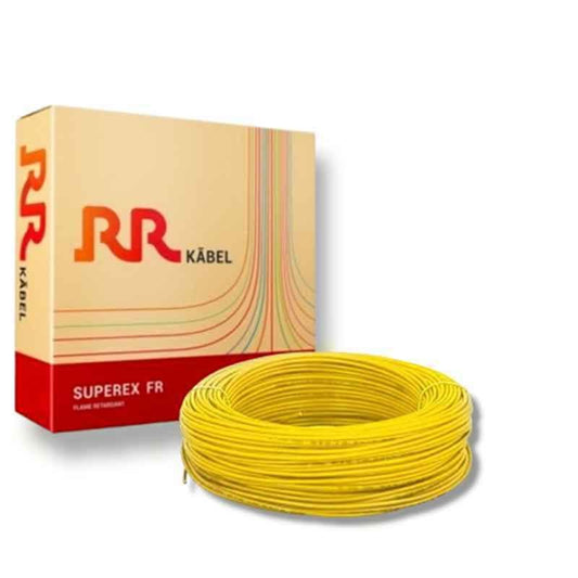 RR Kabel Homecab 1 Core 1 SQMM Cable – Yellow – 200 Mtr (RR1C1FRYELLOW200)