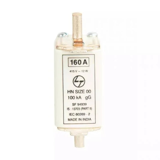 Lauritz Knudsen (Formerly L&T Switchgear Business) HRC Fuse HN Size 00 – 63A DIN Type Fuse Link, Suitable for FN/FNX & HB 160 Fuse Base – Cat No. SF94027OOOO