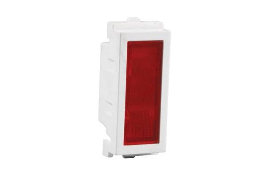 Havells Verona 6A Indicator Lamp Pure White | Modular Indicator Light with Glossy Finish