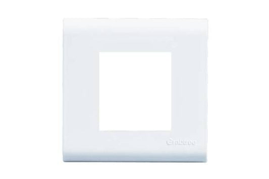 Havells Verona 2M Plate ACVPPCWV02 | Pure White Glossy Cover Frame