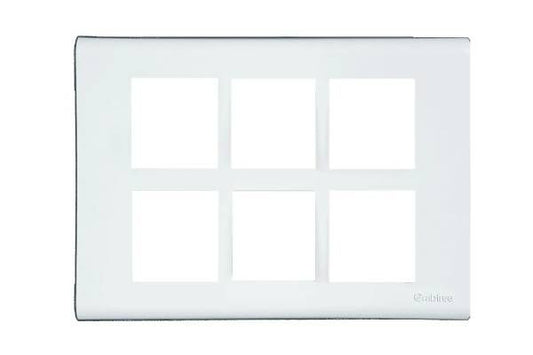 Havells Verona 12M Plate ACVPPCWV12 | Pure White Glossy Cover Frame