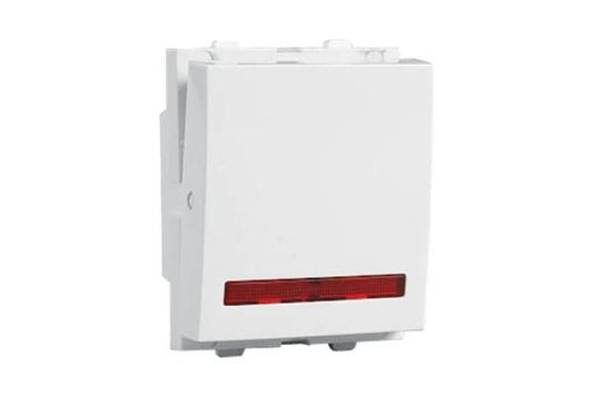 Havells Verona 32A DP Switch with Indicator 2M ACVSDIW321 | 240V Modular Switch with Brass Terminals