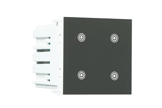 Havells Signia Smart 4 Channel Relay Switch 2M Grey ACWAV006 | Wi-Fi Feather Touch Control