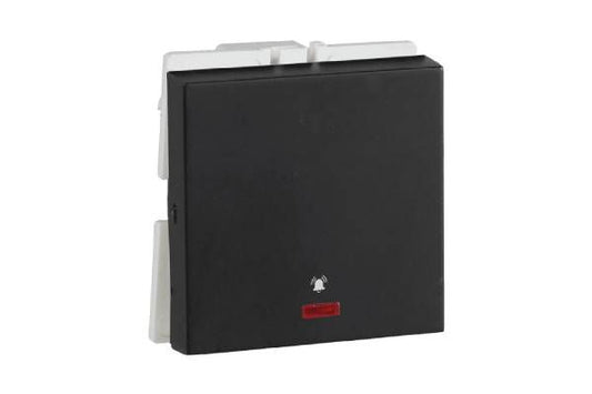 Havells Signia 10A Mega Bell Push Indicator Switch ACWMBIG101 | 240V Modular Switch with Soft Switching