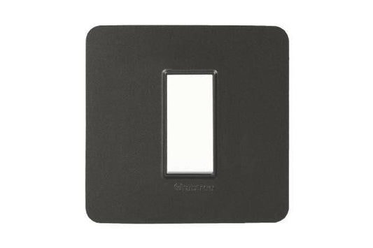 Havells Signia 1M Front Plate | Embossed Modular Cover Frame with Soft Corner Design