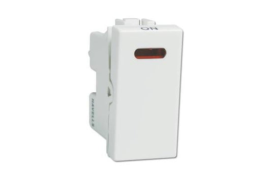 Havells Coral 16AX 1 Way Switch with Indicator AHCSXIW161 | 240V Modular Switch with Positive Contact