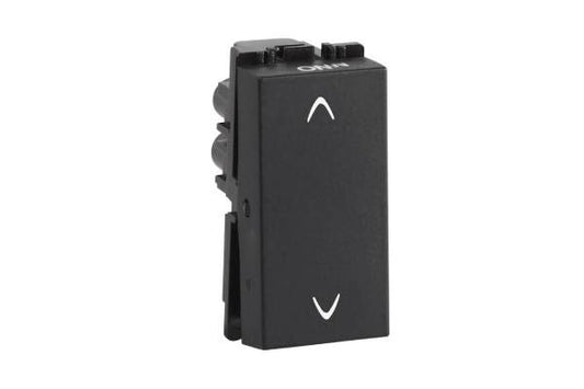 Havells Fabio 10AX 2 Way Switch AHFSXXB102 | Mat Black 240V Modular Switch with Soft Switching