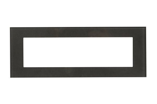 Havells Apogee Glass Silver Grey Outer Plate 8MH ATAPGOSH08 | Glossy Modular Plate with Minimalist Finish