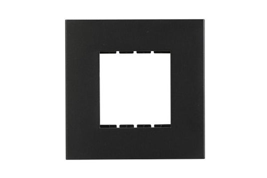 Havells Apogee PC Black Outer Plate 2M ATAPLOBH02 | Engineering Grade Modular Plate with Sleek Finish