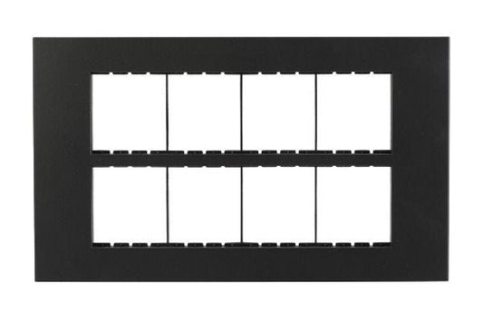 Havells Apogee PC Black Outer Plate 16M ATAPLOBH16 | Engineering Grade Modular Plate with Sleek Finish