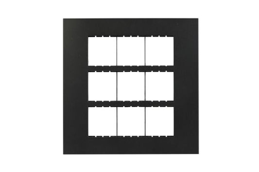 Havells Apogee PC Black Outer Plate 18M ATAPLOBH18 | Engineering Grade Modular Plate with Sleek Finish