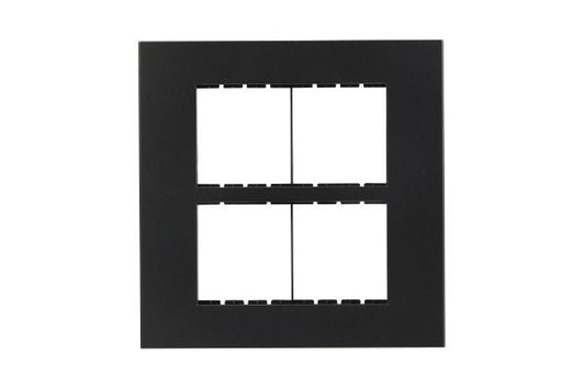 Havells Apogee PC Black Outer Plate 8MS ATAPLOBS08 | Engineering Grade Modular Plate with Sleek Finish