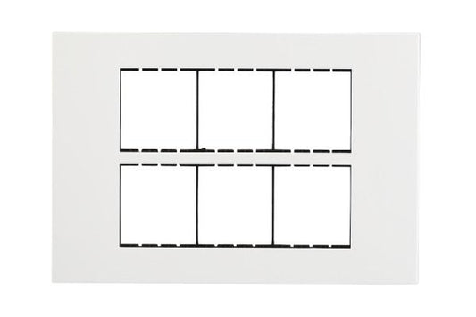 Havells Apogee PC White Outer Plate 12M ATAPLOWH12 | Engineering Grade Modular Plate with Sleek Finish