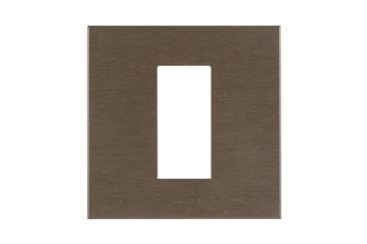 Havells Apogee 1M Metal Brushed Brown Outer Plate ATAPSCAH01 | Real Metal Contemporary Design