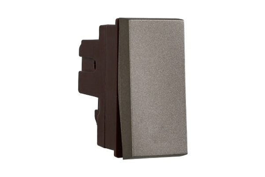 Havells Apogee 10AX One Way Switch Grey ATASXXG101 | Fire Resistant Modular Switch with Smooth Low Noise Operation