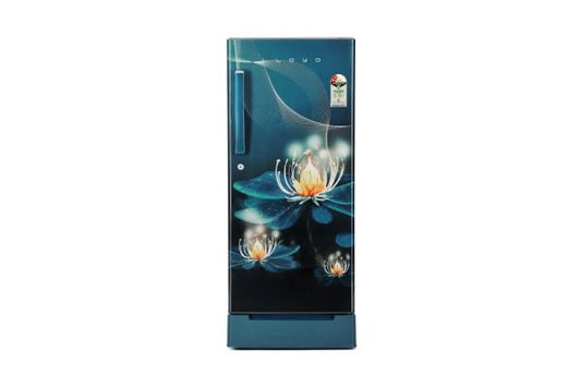 Lloyd Icecool Series 195 L Direct Cool Refrigerator 2 Star Night Petals Aqua | Copper Freeze with Cool Switch