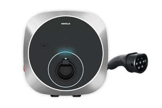 Havells MotrON Pro 7.4kW AC EV Charger EHMVO007CC | Single Phase EVSE with GSM & Wi-Fi