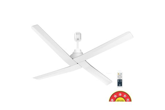 Havells Amaya BLDC+ Ceiling Fan 1400mm Satin White | Silent 5 Star Energy Saving Fan with Remote
