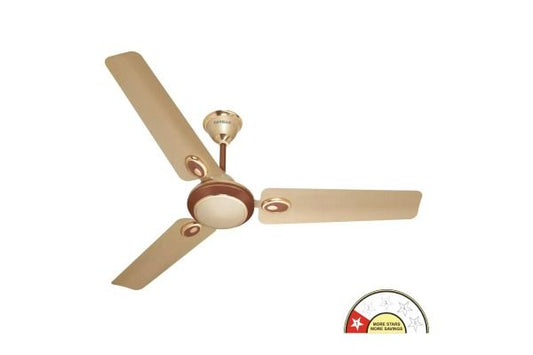 Havells Fusion Decorative Ceiling Fan 1200mm Beige-Brown | Metallic Finish with High Air Delivery