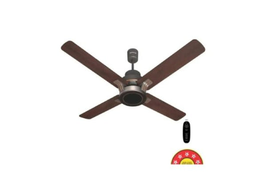 Havells Florette BLDC+ Ceiling Fan 1320mm Smoke Brown Wood | 4 Blade Silent Premium Fan