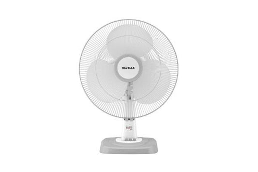 Havells Swing Neo NS Table Fan 400mm White Grey | Copper Motor with Wide Voltage Operation