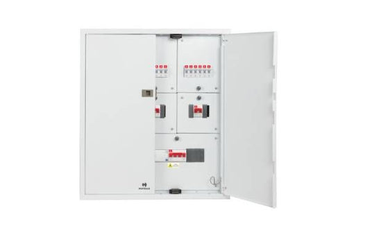 Havells 7 Segment DB 12 Way DHDMTHDDRW12 | Double Door Distribution Board for Industrial & Commercial Use