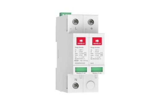 Havells Type 1+2 AC Surge Protection Device SP+N DHSAARAC50320 | 1.5kV High Discharge Protection
