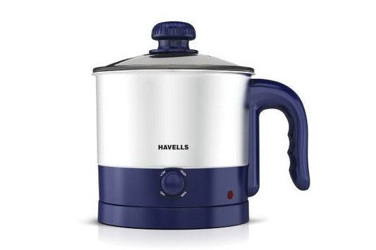 Havells Steamor Multicook Kettle GHBKTBJB060 600W | 1.2L Kettle with Steamer & Idli Stand
