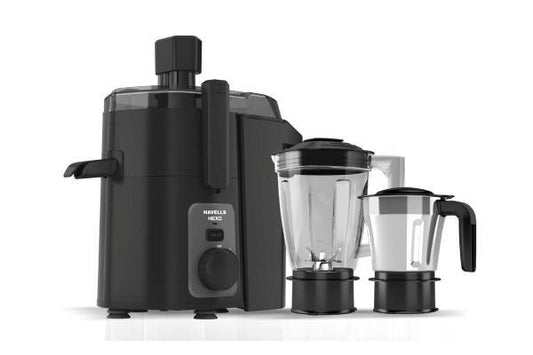 Havells Hexo Black Juicer Mixer Grinder GHFJMDHK095 950W | 2 Jar JMG with SS304 Blade