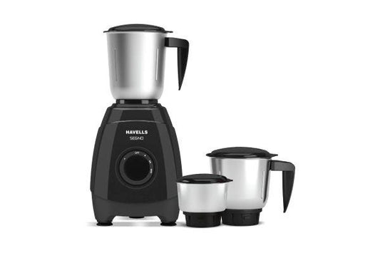 Havells Segno Plus Mixer Grinder GHFMGEAR055 550W 3 Jar | 21000 RPM with 304 Stainless Steel Blades