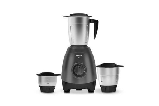 Havells Volt Grey 750W Mixer Grinder GHFMGHCE075-c 3 Jar | 21000 RPM with 304 Stainless Steel Blades