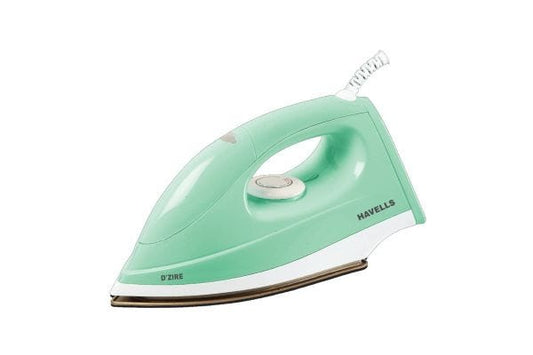 Havells D’Zire Dry Iron GHGDIAYT100 1000W | PTFE Coated Soleplate with 360° Swivel Cord